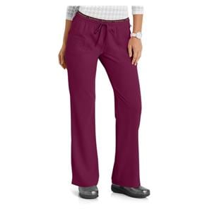 HeartSoul Scrub Pant 4 Pockets Small Wine Womens Ea