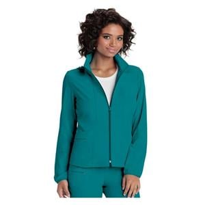 HeartSoul Warm-Up Jacket Poly/Spndx Fn Dbby StIn Lng Slv Large Tl Womens Ea