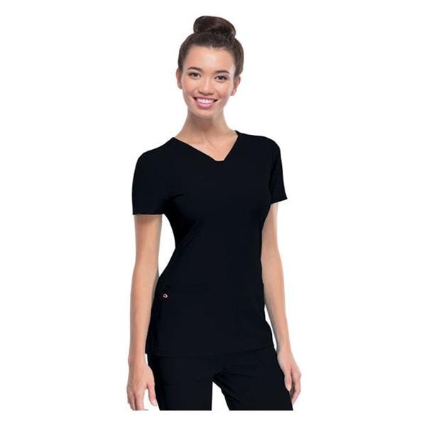 HeartSoul Scrub Shirt V-Neck X-Large Black Womens Ea