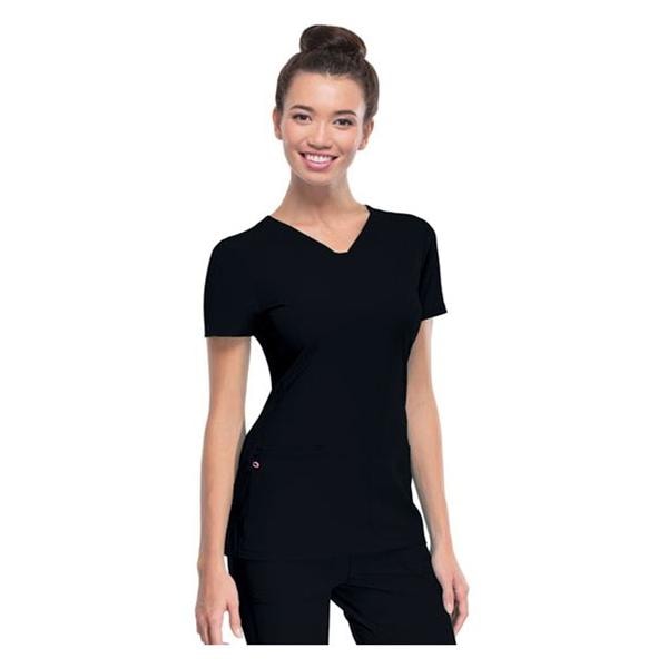 HeartSoul Scrub Shirt V-Neck X-Small Black Womens Ea