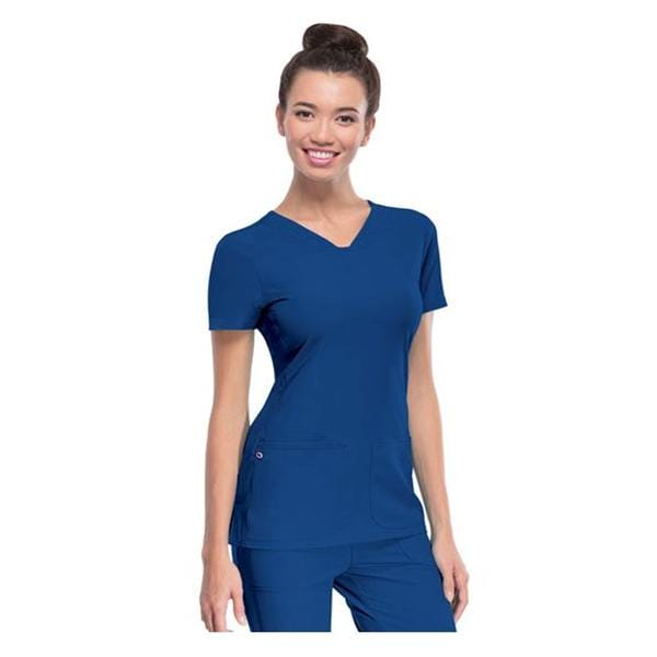 HeartSoul Scrub Shirt V-Neck 3X Large Royal Blue Womens Ea