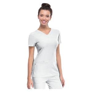 HeartSoul Scrub Shirt V-Neck 2X Large White Womens Ea