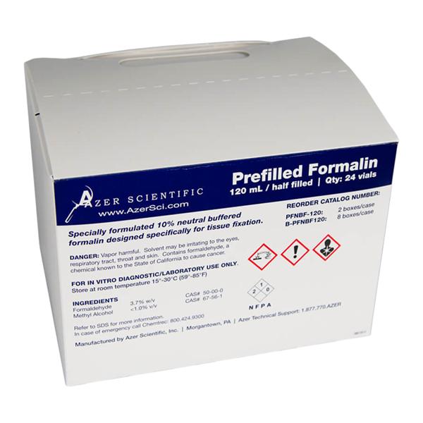 Formalin Container Neutral Buffered 10% 120mL 48/Ca