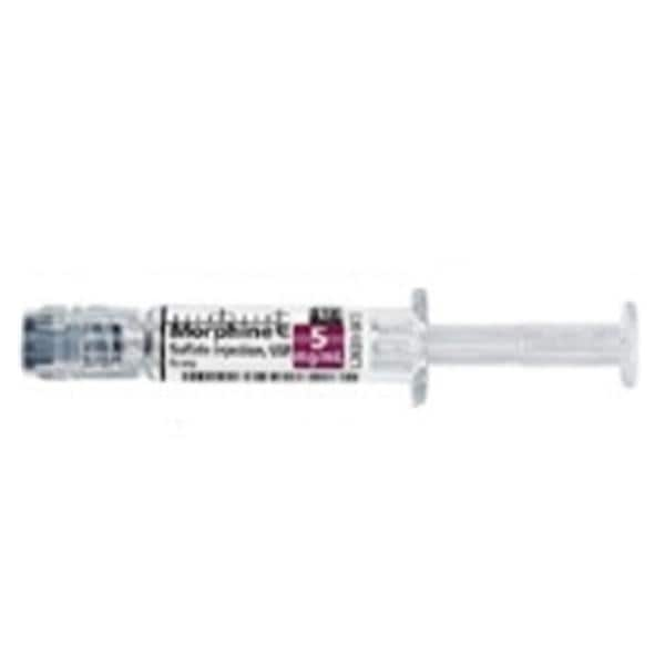 Morphine Sulfate Injection 5mg/mL Simplist Prefilled Syringe 1mL 24/Bx