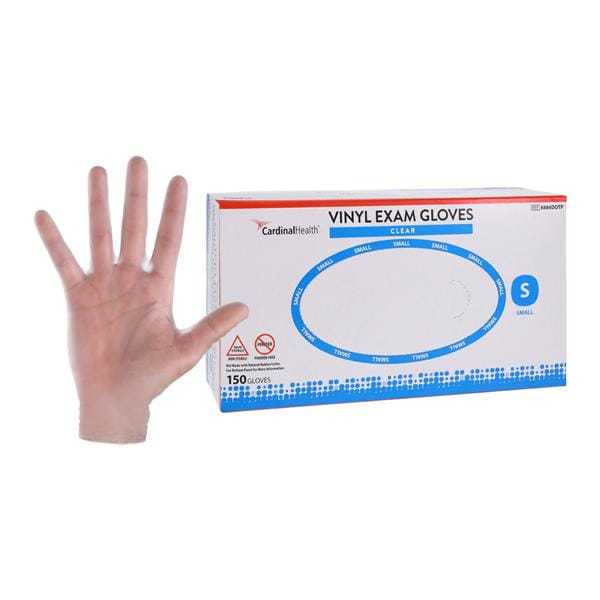 InstaGard Polyvinyl Chloride Exam Gloves Small Transparent Non-Sterile