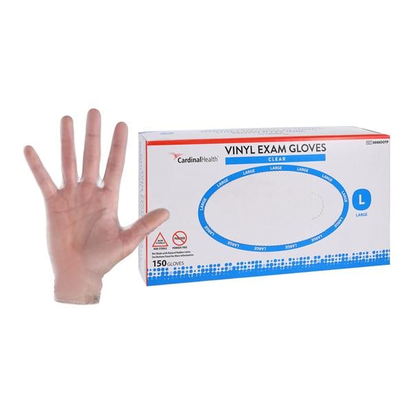 InstaGard Polyvinyl Chloride Exam Gloves Large Transparent Non-Sterile