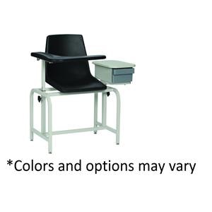 Blood Draw Chair Black 300lb Capacity Ea