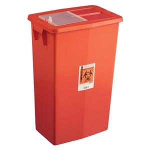 Sharps Container 12gal Red 7.25x18.25x8.75" Plastic 10/Ca