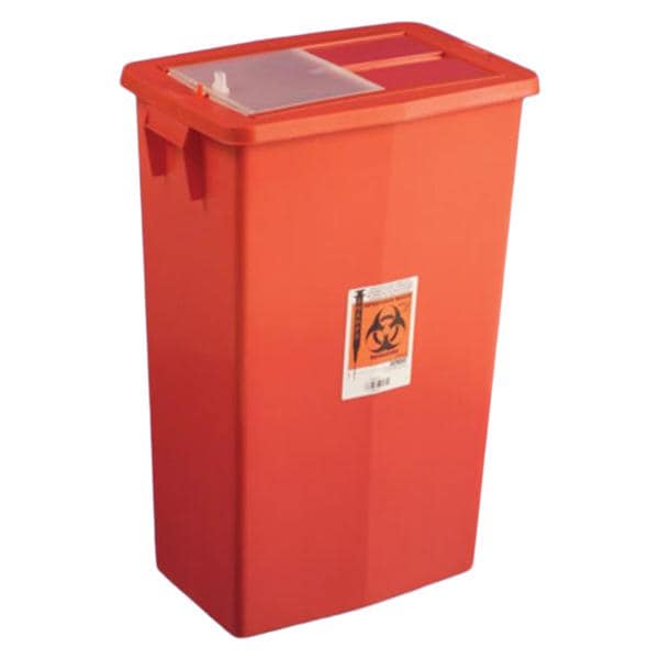 Sharps Container 12gal Red 7.25x18.25x8.75" Plastic 10/Ca