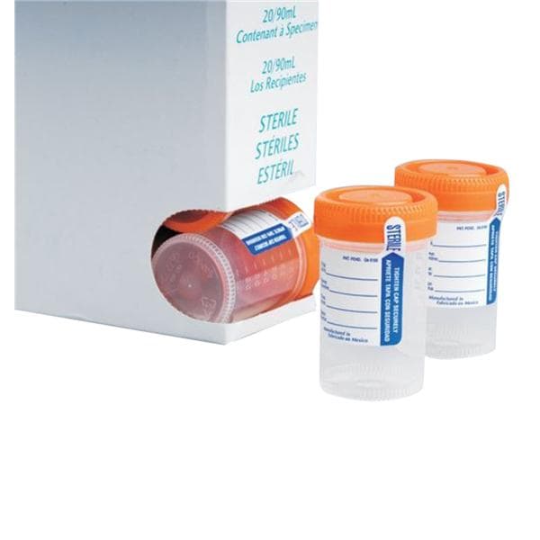 Thermo Samco Specimen Container 90mL Silicone Sterile 400/Ca