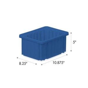 Divider Box Blue Heavy Duty Polyurethane 10-7/8x8-1/4x5" Ea