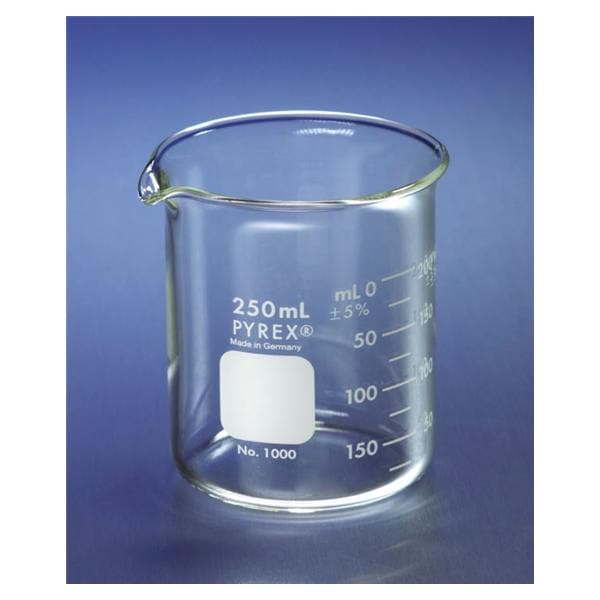 PYREX Beaker Griffin 250 mL Glass 12/Pk