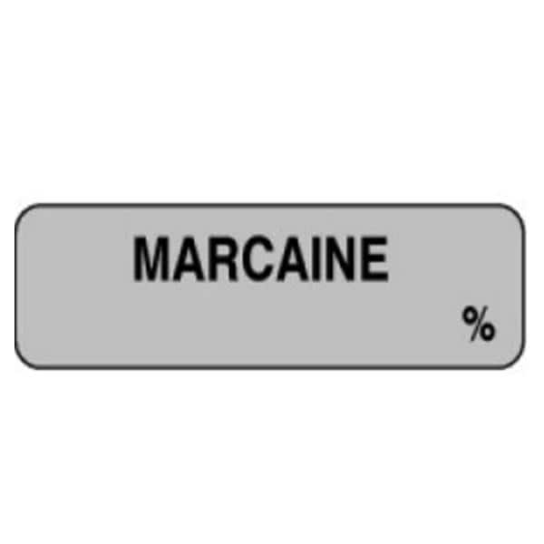 Marcaine 1.25x3/8" Informational Label 1000/Rl