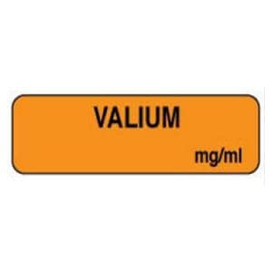 Valium mg/ml 1.25x3/8" Informational Label 1000/Rl