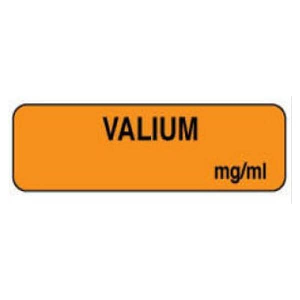 Valium mg/ml 1.25x3/8" Informational Label 1000/Rl