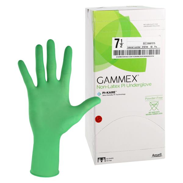 Gammex Synthetic Polyisoprene Surgical Gloves 7.5 Green, 4 BX/CA