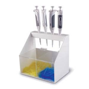 Pipette Workstation 4-Place Pipette shelf Clear Ea