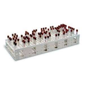 MEGA RACK Test Tube Rack Double 240 Place White Ea