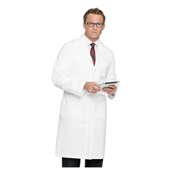 Jacket Lab Coat White Mens Ea