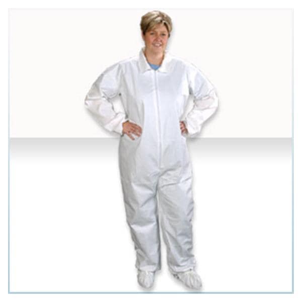 Aquatrak Coverall Large White 25/Ca