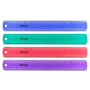 Jeweled Plastic Ruler 12" Ea Ea