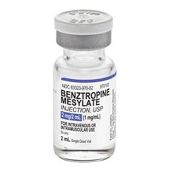 Benztropine Mesylate Injection 1mg/mL SDV 2mL 5/Bx