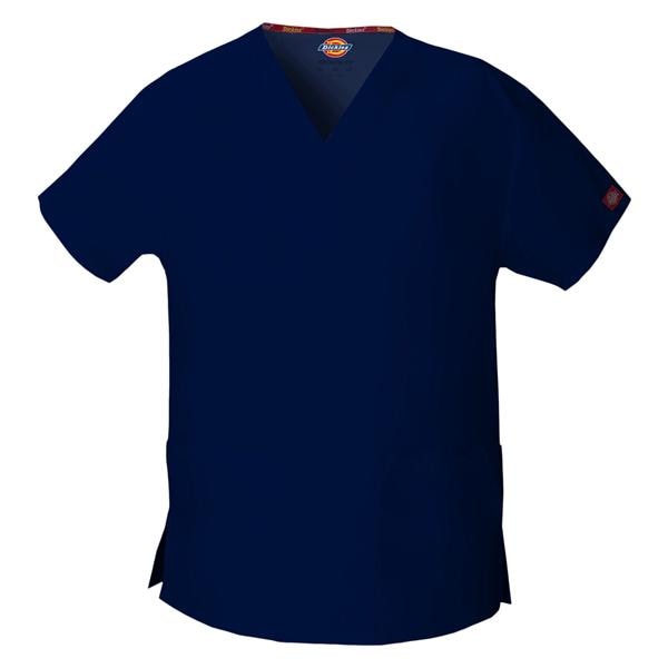 Dickies Scrub Shirt Short Sleeves Small Navy Ea