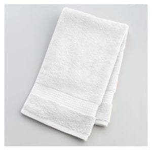 Hand Towel Disposable Cotton / Polyester 16 in x 27 in White 12/Pk