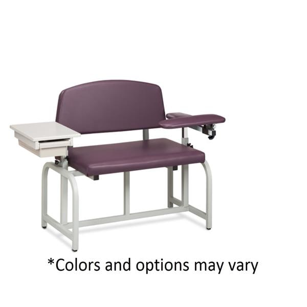 Lab X Series Blood Draw Chair Specify Color Tubular Steel Frame 400lb Ea