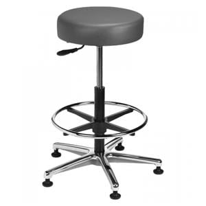 Vinyl Round Series Laboratory Stool Fawn 250lb Capacity