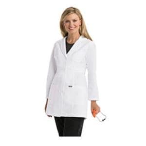 Lab Coat 3 Pockets Long Sleeves 34 in 4X Large White Womens Ea