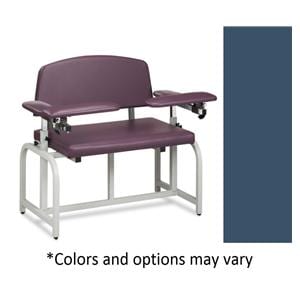 Lab X Series Blood Draw Chair Royal Blue Steel 700lb Capacity Ea