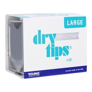 Dry Tips Reflective Cotton Roll Substitute White Large 50/Bx, 36 BX/CA