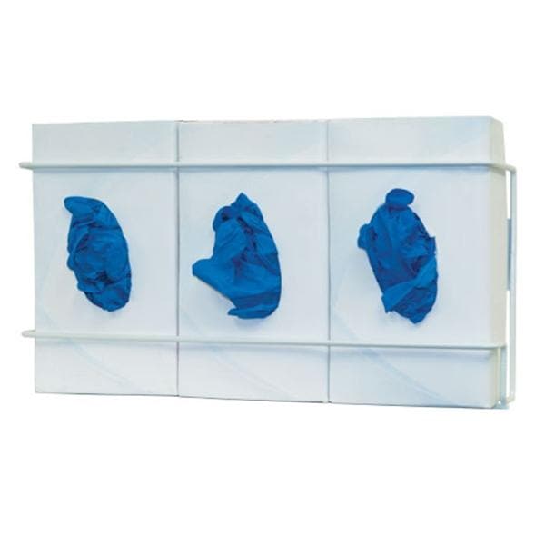 Coated Wire Glove Box Dispenser Triple