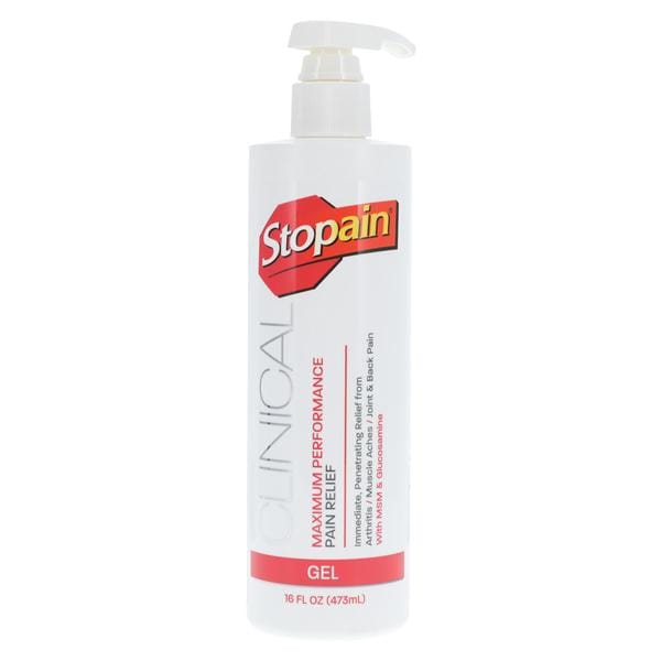 Stopain Clinical Gel 16oz 1/Bt, 12 BT/CA