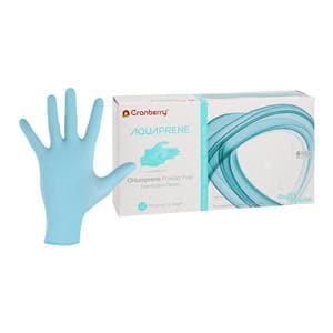 AquaPrene Chloroprene Exam Gloves Medium Aqua Non-Sterile