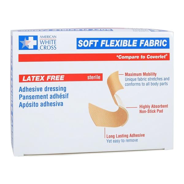 Softflex Bandage Fabric 3/4x3" Tan Sterile 100/Bx, 12 BX/CA