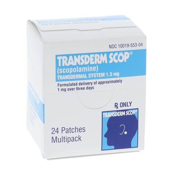 Transderm Scop Transdermal System 1mg/3 Days Carton 24/Package