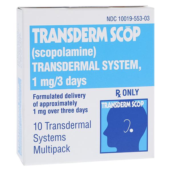 Transderm Scop Transdermal System 1mg/3 Days Carton 10/Package