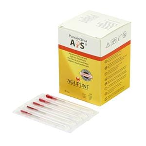 APS Dry Needling Needle 0.25x25mm Red Conventional 100/Bx