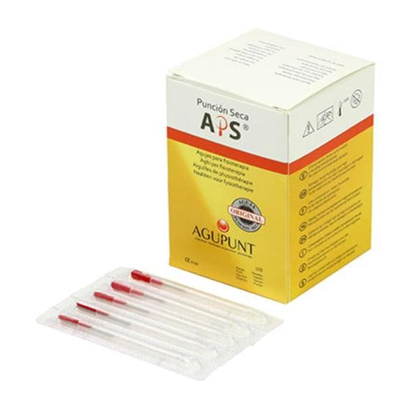 APS Dry Needling Needle 0.25x25mm Red Conventional 100/Bx