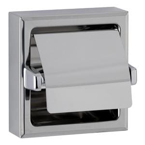 Toilet Tissue Dispender Stainless Steel Chrome With Hood Ea