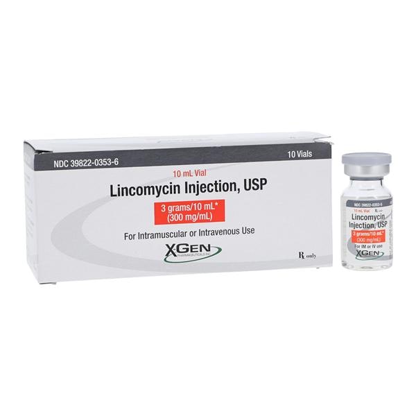 Lincomycin HCl Injection 300mg/mL Vial 10mL 10/Package