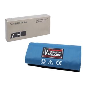 Baumomanometer Calibrated V-Lok Blood Pressure Cuff Blue Latex For Aneroid Ea