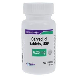 Carvedilol 6.25mg 100/Bt