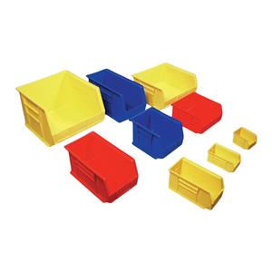 AkroBins Storage Bin Yellow Polymer With Label Holder 14-3/4x8-1/4x7" Ea