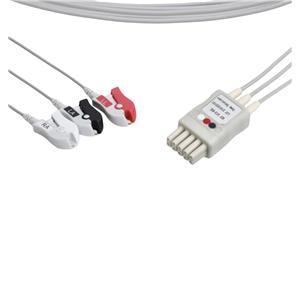 Pinch/Clip Leadwire New For ECG 3 Lead Ea