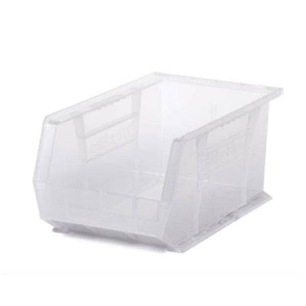 Organizer Bin Semi-Clear Heavy Duty Polymer With Label Slot 8-1/4x14-3/4x7" Ea