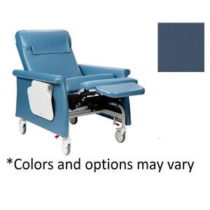 CareCliner Elite Clinical Recliner Vinyl 450lb Capacity Blueridge Ea