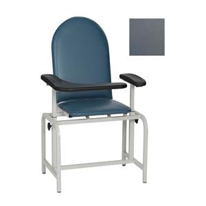 Blood Draw Chair Steel Gray Vinyl 300lb Capacity Ea